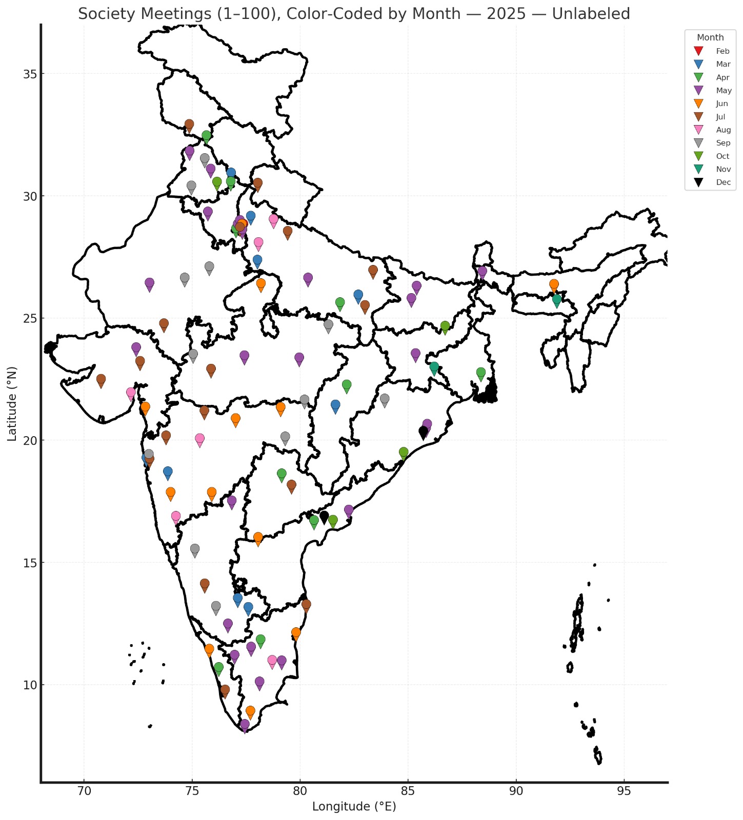 FOGSI GSK 100 Sessions map